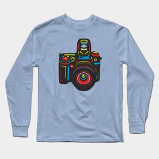 Black Camera Long Sleeve T-Shirt